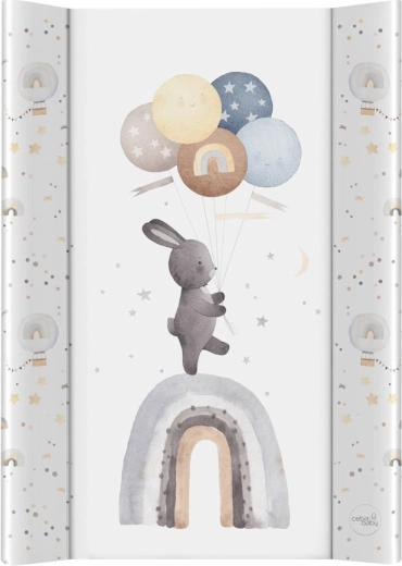 Ceba Baby přebalovací podložka s pevnou deskou 50 × 70 cm Basic Rainbow Walk