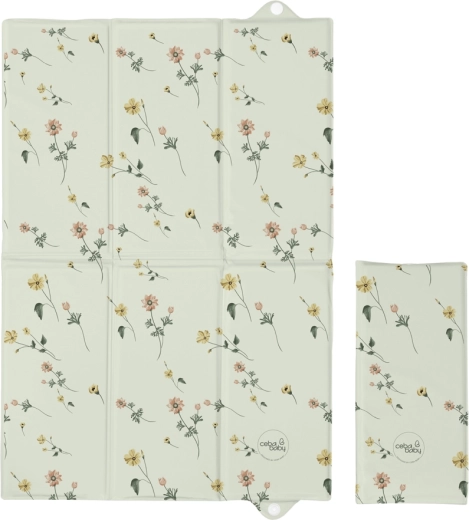 Ceba Baby cestovní přebalovací podložka Basic floral breeze 60 × 40 cm