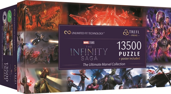 Puzzle TREFL Prime UFT 13 500 dílků – Ultimate MARVEL kolekce