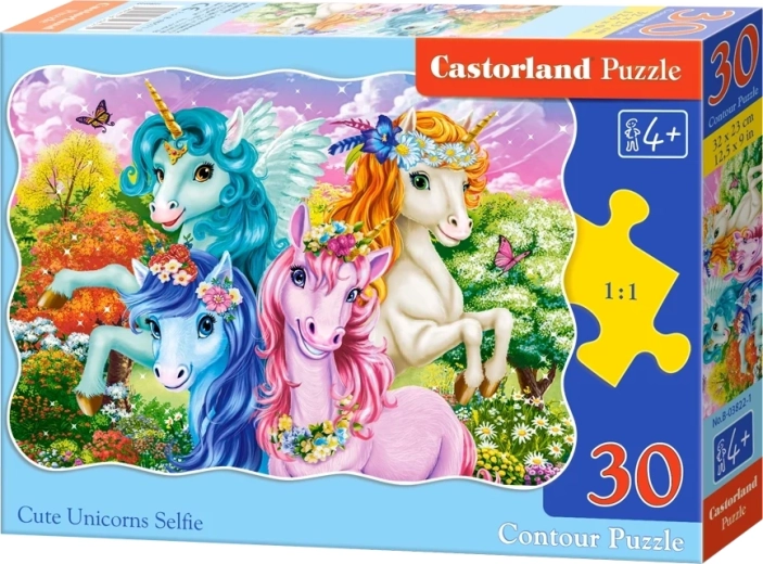 Castorland puzzle Jednorožci 30 dílků