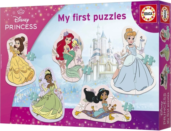 Educa baby progresivní puzzle Princezny 5v1 (3–8 dílků) - 1 kus