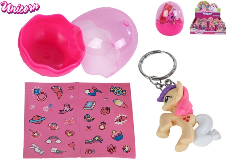 Přívěsek na klíče jednorožec s překvapením