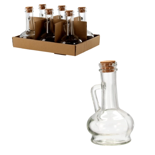 Skleněná láhev s korkem a uchem 150 ml