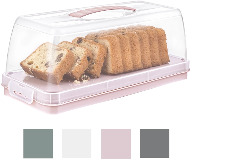 Obdélníkový box na dort Hobby Life Elegant s víkem a rukojetí