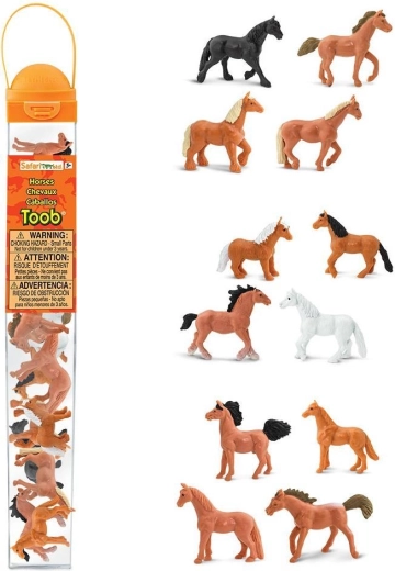 Safari Ltd. Toobs tuba s figurkami koní (12 ks)