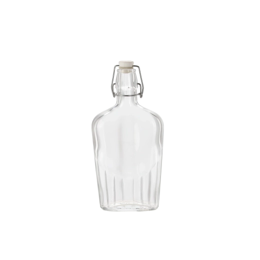Skleněná láhev Fiaschetta 500 ml s mechanickým uzávěrem