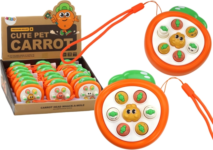 Mini hra na postřeh wac a mole – mrkvičky oranžová