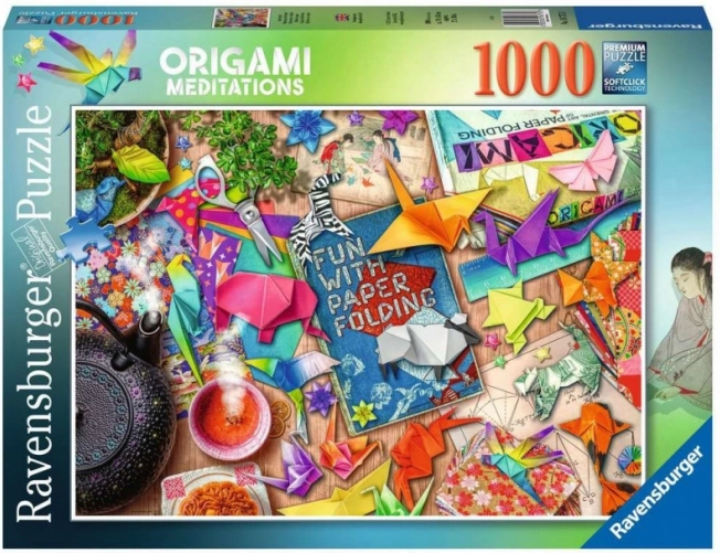 Puzzle Ravensburger Meditace s Origami 1000 dílků