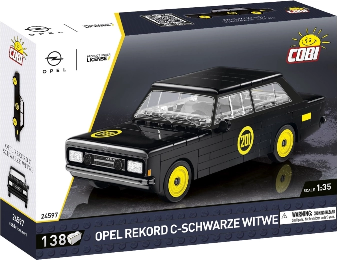 Cobi Opel Rekord C "Schwarze Witwe" (Černá vdova) 1:35 – stavebnice modelu auta