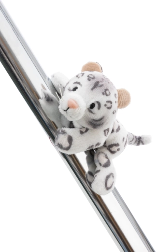 Magnetická plyšová kočka sněžný leopard NICI GREEN Eleni Snowbell 12 cm