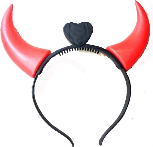 Čelenka se svíticími rohy