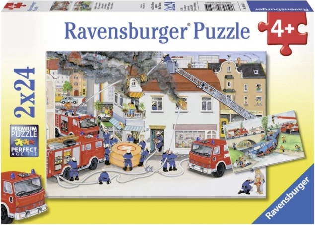 Ravensburger puzzle Hasičský sbor 2x24 dílků