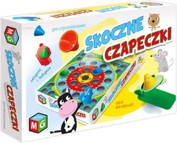 Skoczne czapeczki – zručnostní hra