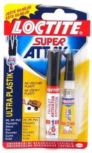 Vteřinové lepidlo na plasty s aktivátorem Ultra Plastic 2 g + 4 ml