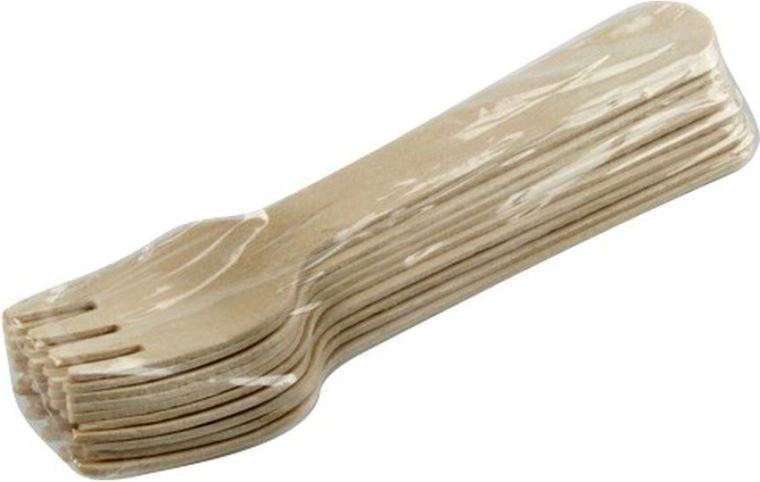 Dřevěné jednorázové vidličky 160 mm (10 ks)