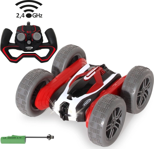 RC kaskadérské auto Jamara SpinX červeno-černé