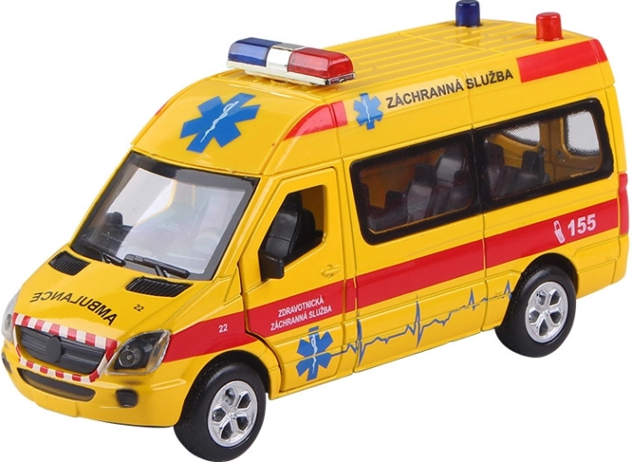 Auto záchranáři 1:36 se zvuky a světly, pull-back