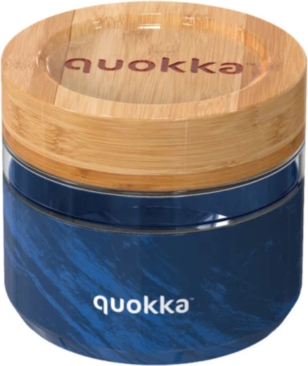 Skleněná nádoba na potraviny Quokka deli wood grain 500 ml