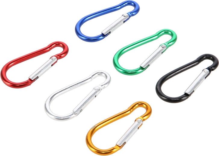 Sada hliníkových karabin NILS Camp, 6 ks