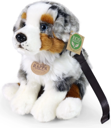 RAPPA plyšový australský ovčák sedící 27 cm ECO-FRIENDLY