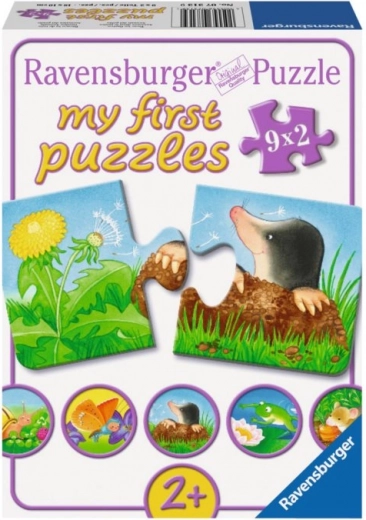 Ravensburger moje první puzzle – zvířátka na zahradě 9×2 dílky
