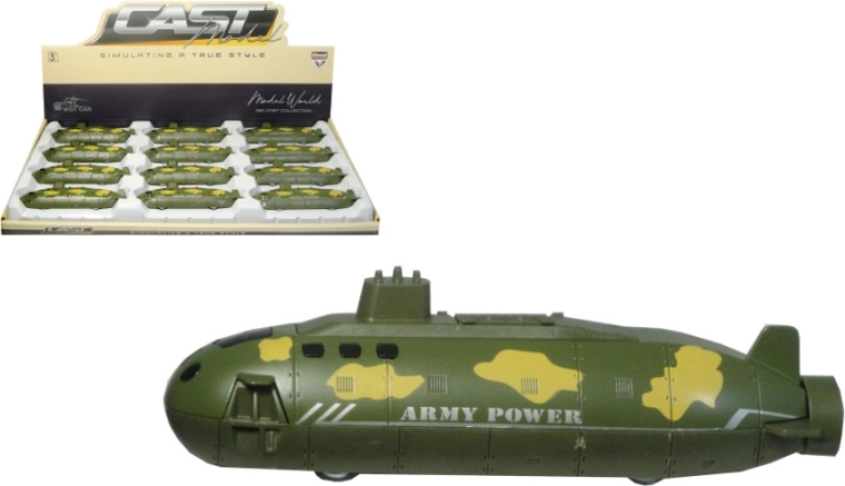 Kovová ponorka na zpětný chod