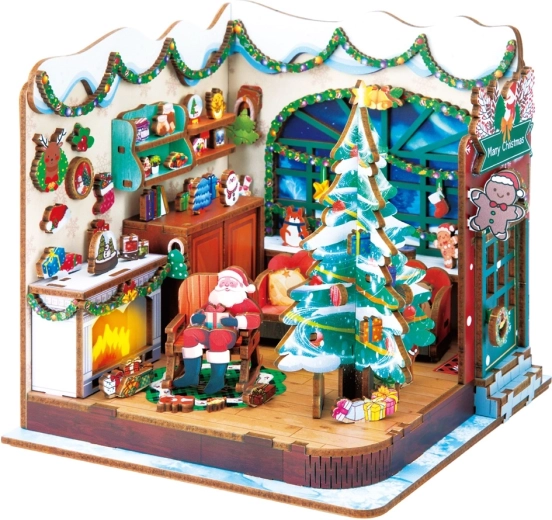 2Kids Toys 3D dřevěná skládačka Santova dílna