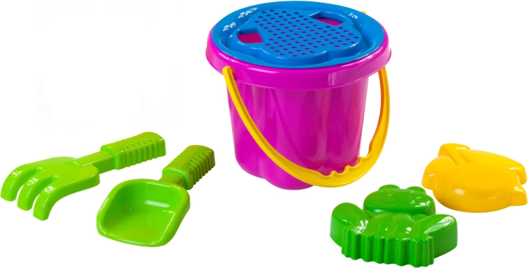 Sada na písek s kyblíkem a sítkem 16 cm