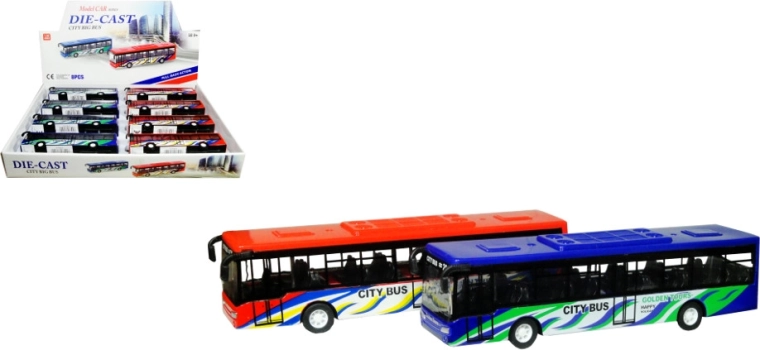 Autobus kovovo-plastový s pružinovým pohonem