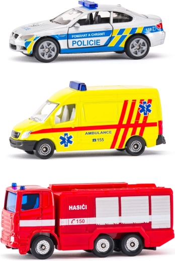 SIKU sada záchranných vozidel česká verze
