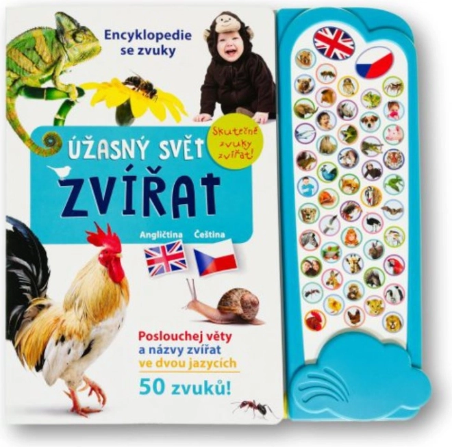 Encyklopedie se zvuky: úžasný svět zvířat – dvojjazyčná CZ/EN (Svojtka & Co.)