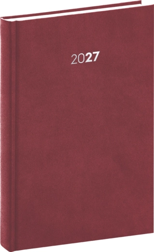 Notique denní diář Balakon 2027 bordó 15 × 21 cm