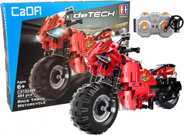 Stavebnice CADA RC motocykl 2.4 GHz, 484 dílků