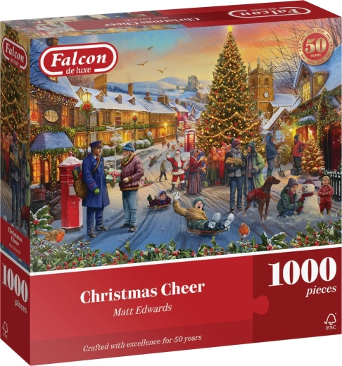 Falcon puzzle Vánoční veselí 1000 dílků