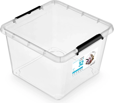 SimpleStore úložný box s víkem 32 l (39 × 39 × 26 cm)