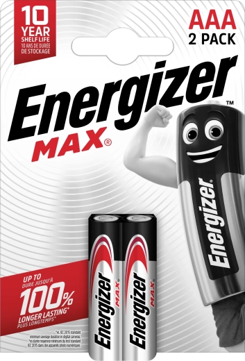 Energizer Max AAA alkalické baterie 2 ks