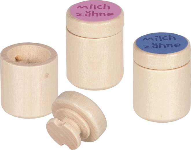 Dřevěná krabička na mléčné zoubky GOKI – růžová