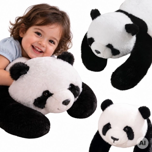 WOOPIE Zátěžová senzorická plyšová panda 1 kg