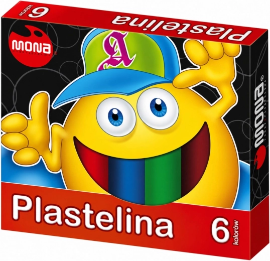 Školní plastelína MONA 6 barev