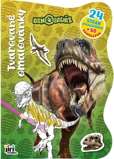 Tvarované omalovánky dinosauři - 1 kus