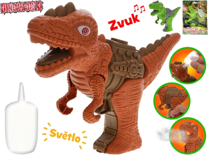 Interaktivní dinosaurus s párou Dinoworld 17 cm