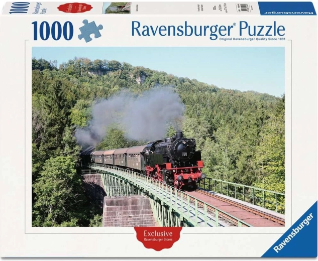 Ravensburger puzzle historická železnice Sauschwänzlebahn 1000 dílků