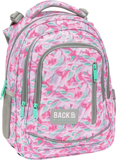 Školní batoh BackUP pianki růžový 24 l