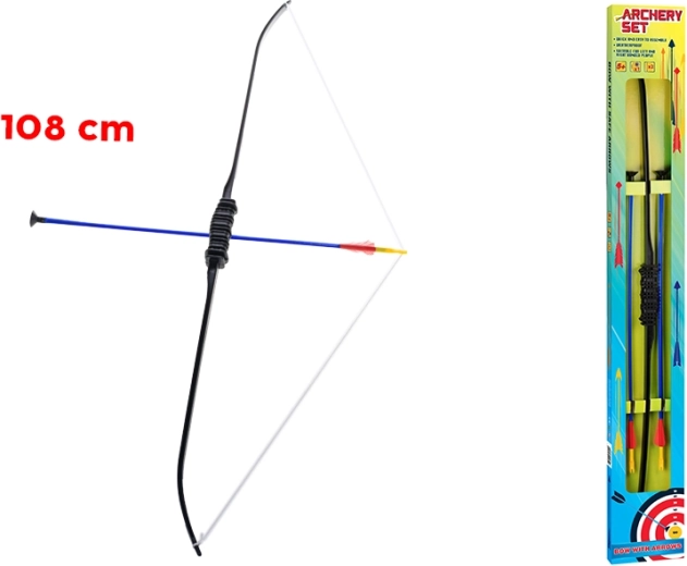 Dětský plastový luk s přísavkovými šípy 108 cm
