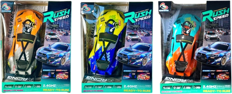 Driftovací RC auto na dálkové ovládání se světly, zvuky a parou + nabíječka