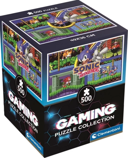 Puzzle CLEMENTONI Gaming Collection Sonic II 500 dílků