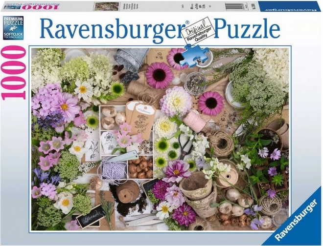 Puzzle 1000 dílků – krásné květiny RAVENSBURGER