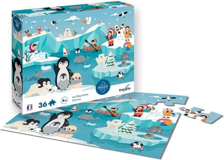 Sentosphere obrázkové puzzle eskymáci 36 dílků