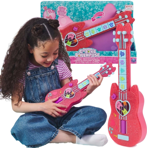 Spin Master Gabby's Dollhouse kocičkové ukulele s melodiemi