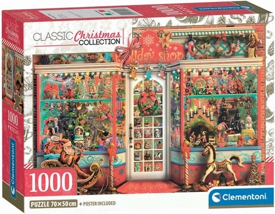Clementoni puzzle compact 1000 dílků holiday shop